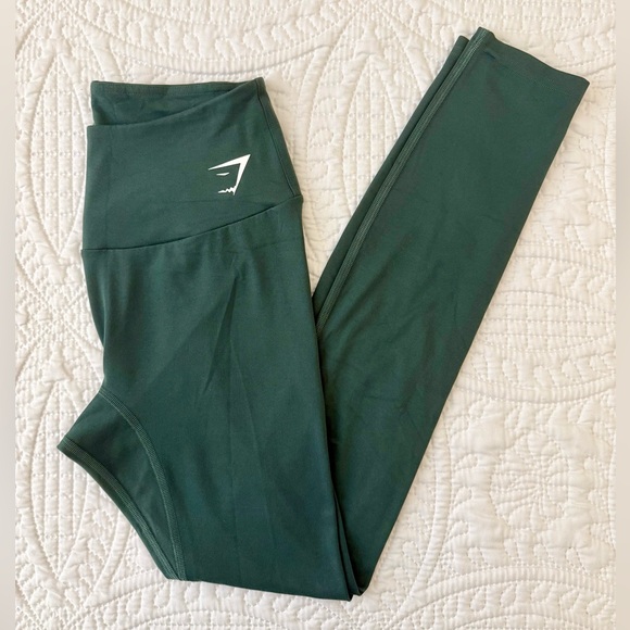 Gymshark Pants - Gymshark Training Leggings - Dark Green